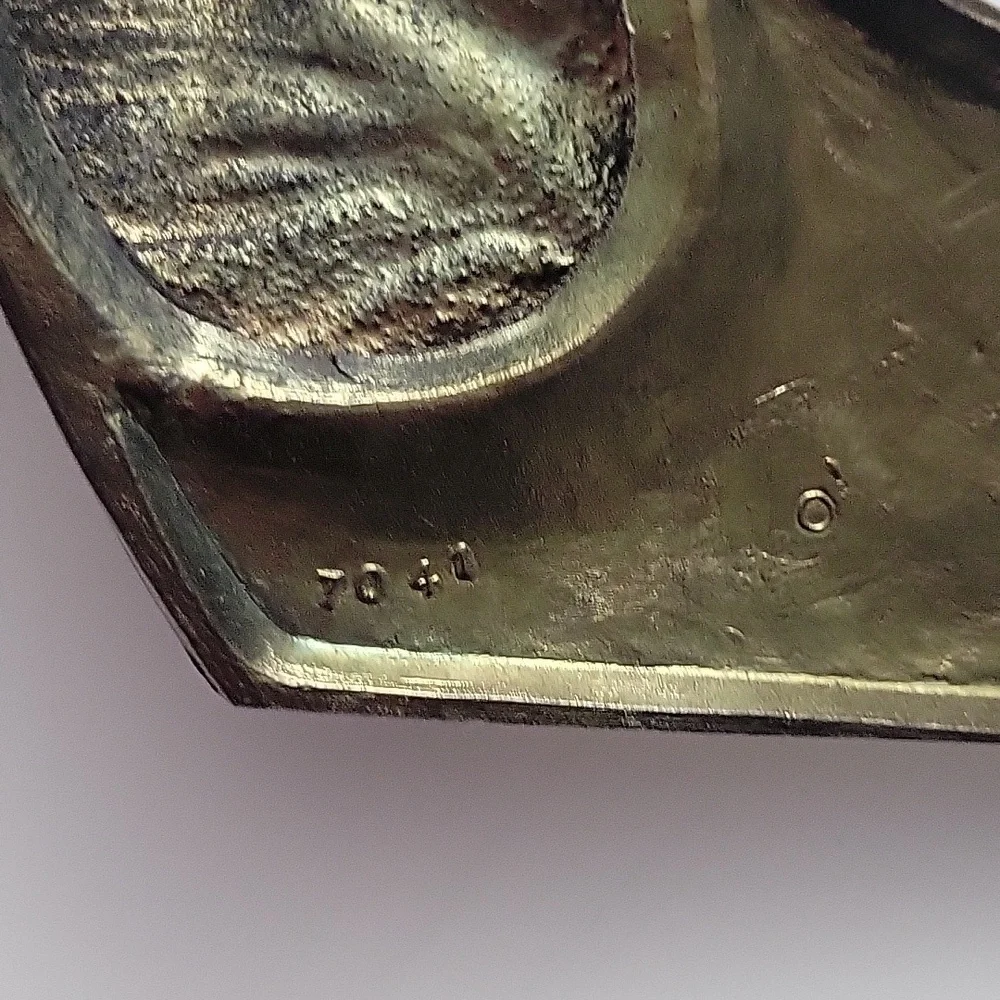 Vintage Brass Toned Thoroughbred Horse Relief 10